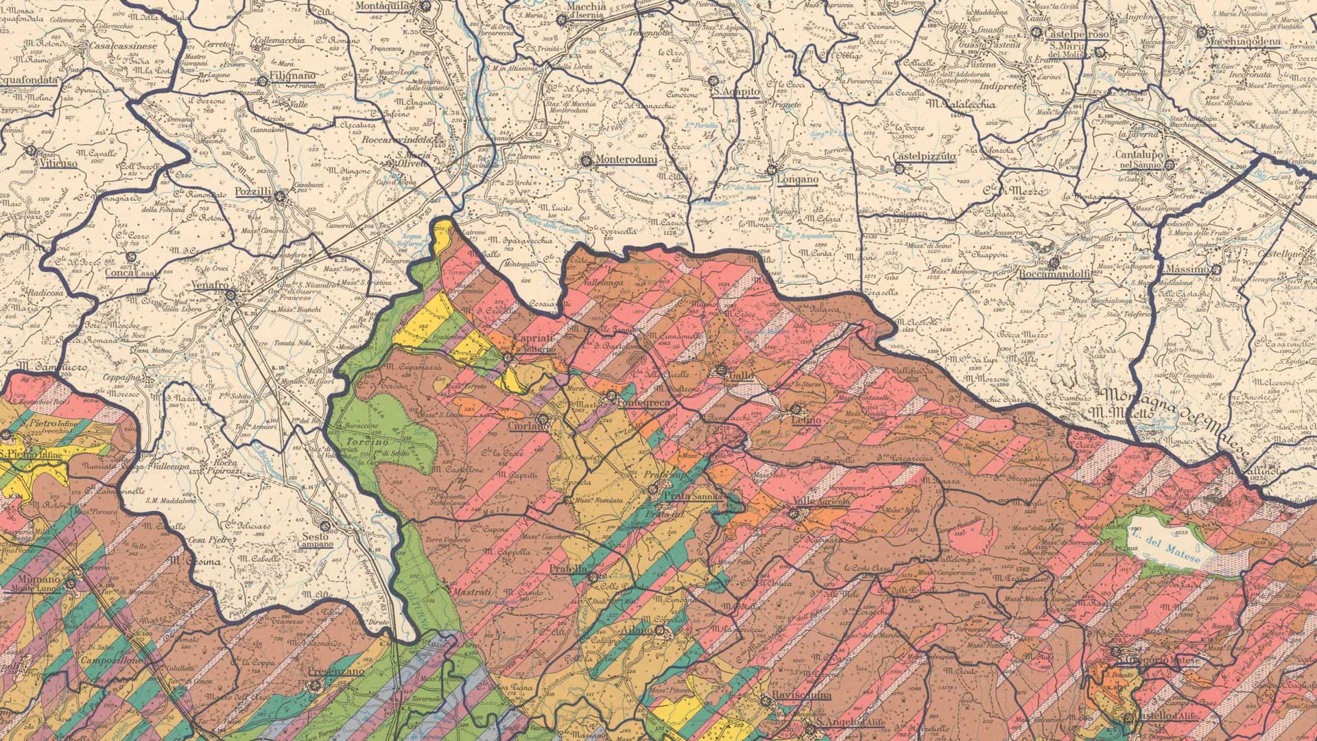 CARTA REGIONALE DELL'UTILIZZAZIONE AGRICOLA DEL SUOLO, CACCIA E PESCA (Scala 1:100.000) - 1980