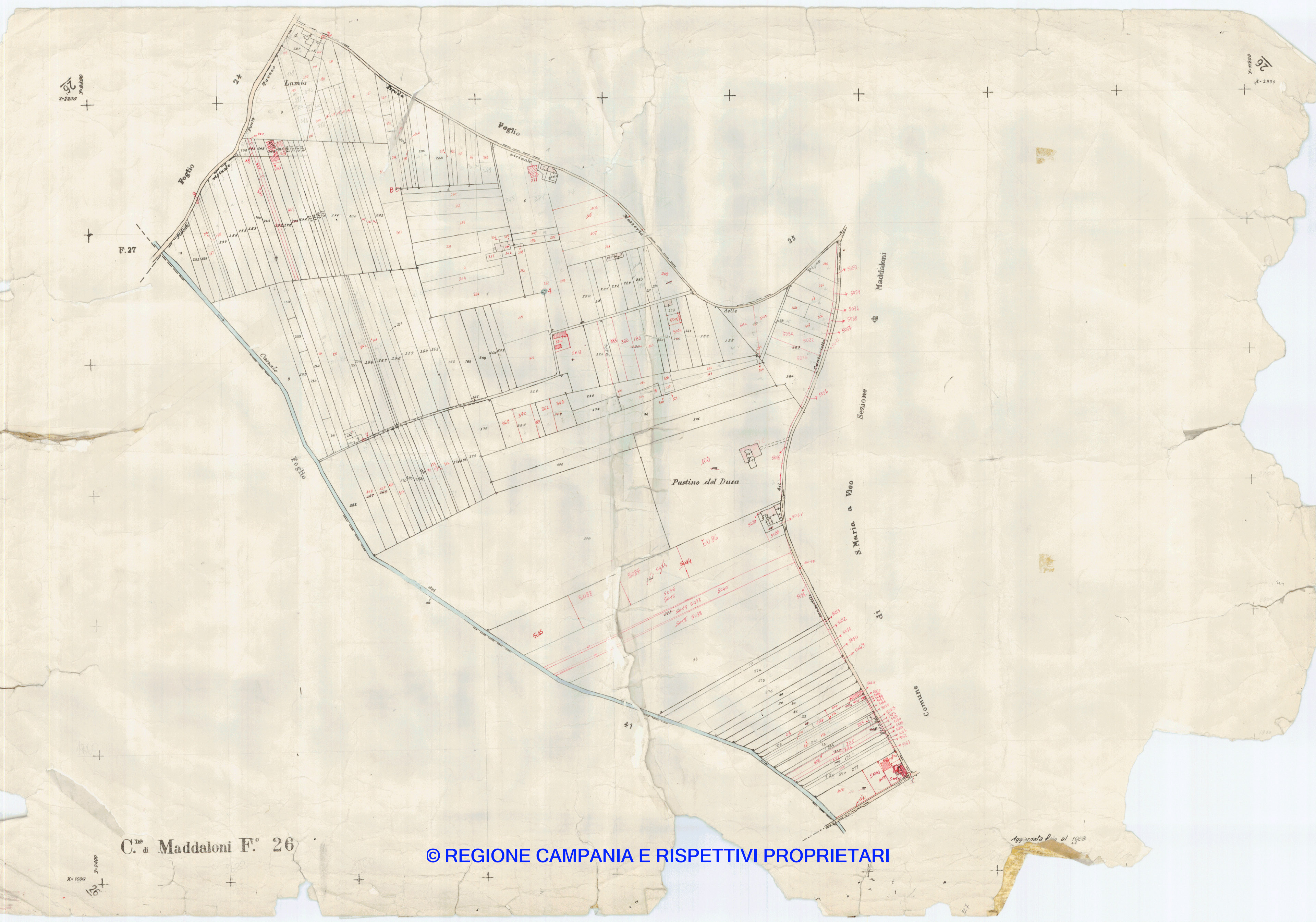 CATASTO D'IMPIANTO, PROVINCIA DI CASERTA 1931 - 1956 CATASTO D'IMPIANTO, PROVINCIA DI CASERTA 1931 - 1956