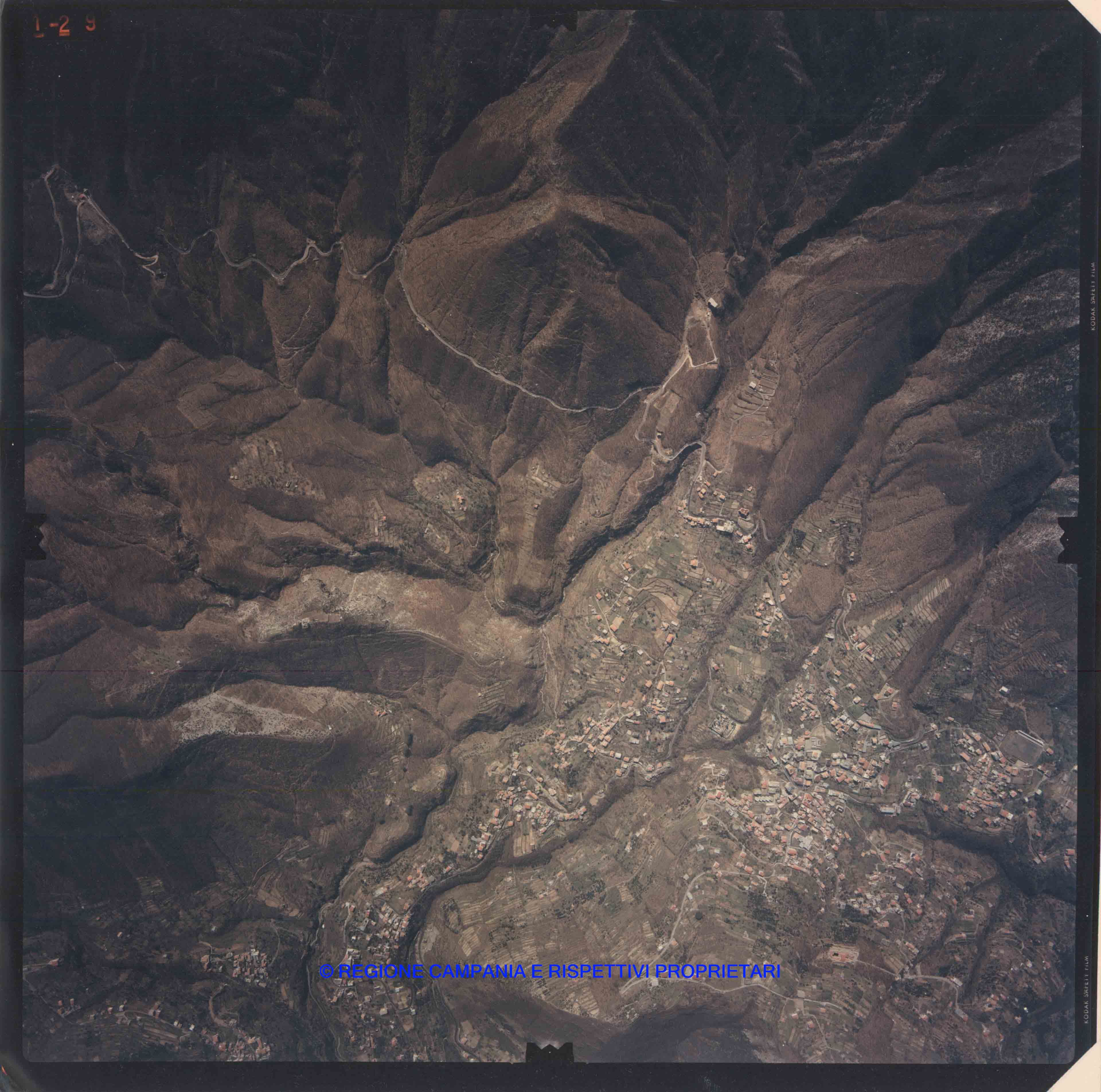 AEROFOTO REGIONE CAMPANIA, PENISOLA SORRENTINA (scala 1:8500) - 1987