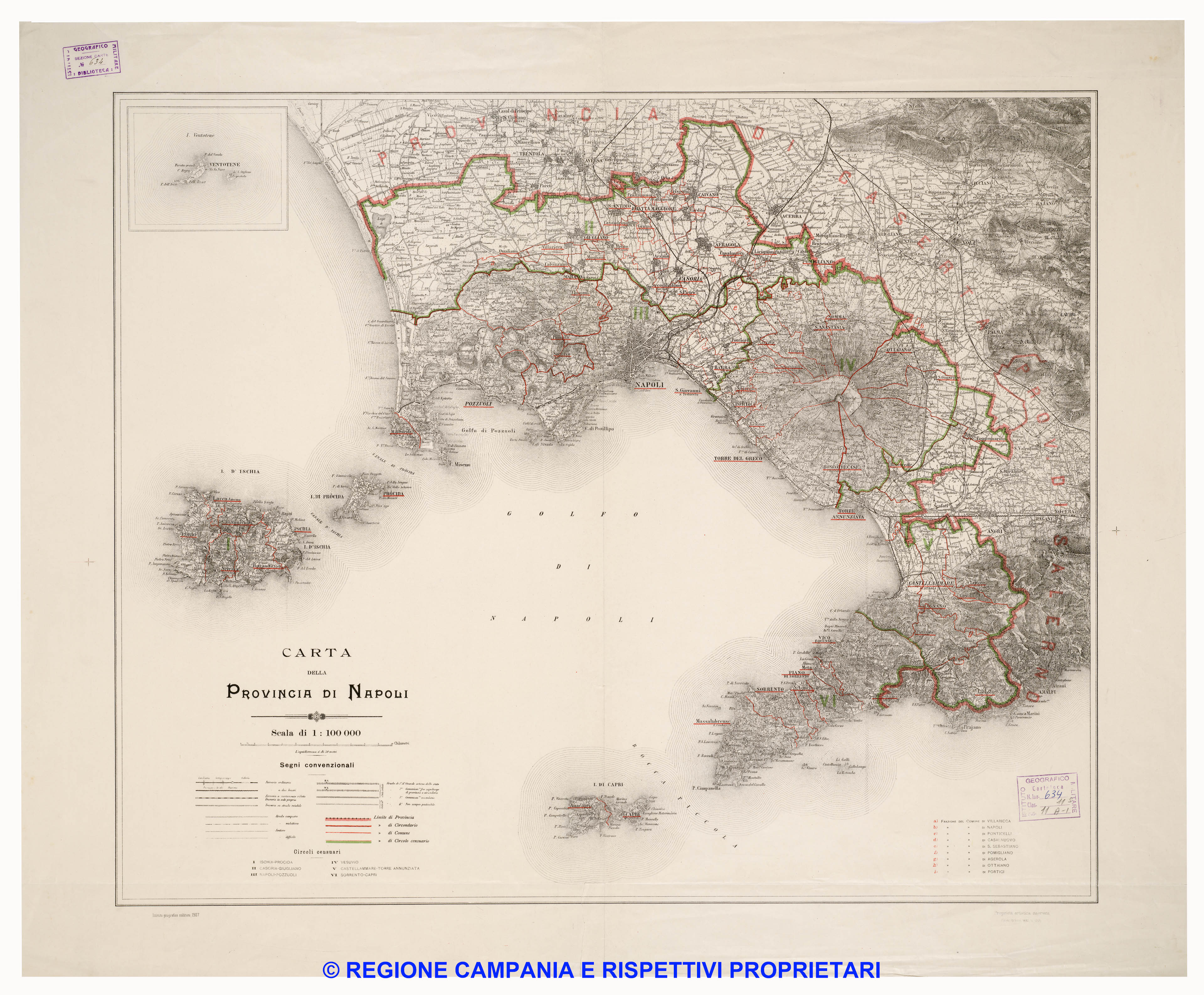 Carta della Provincia di Napoli