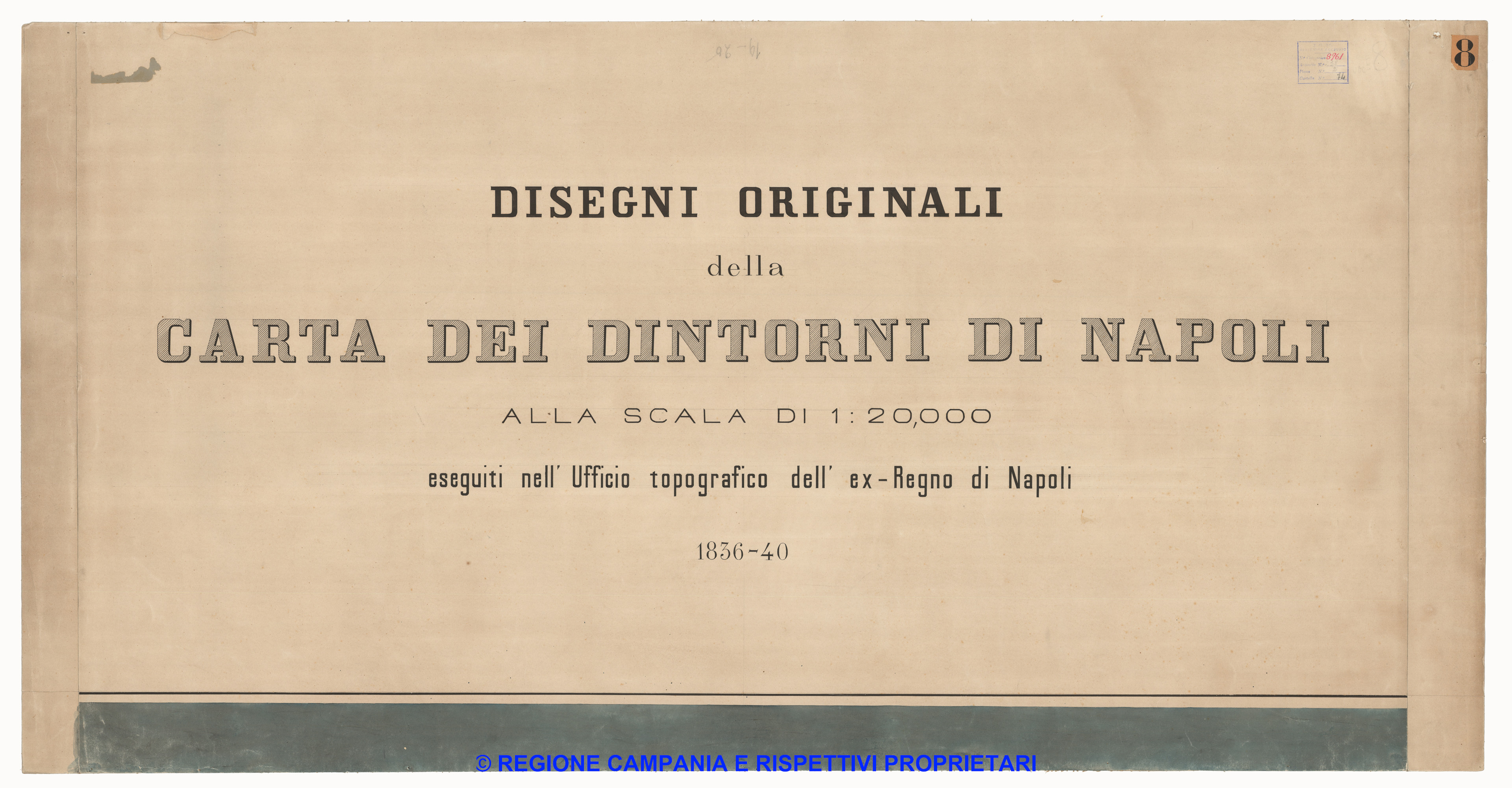 Foglio d'intestazione della serie