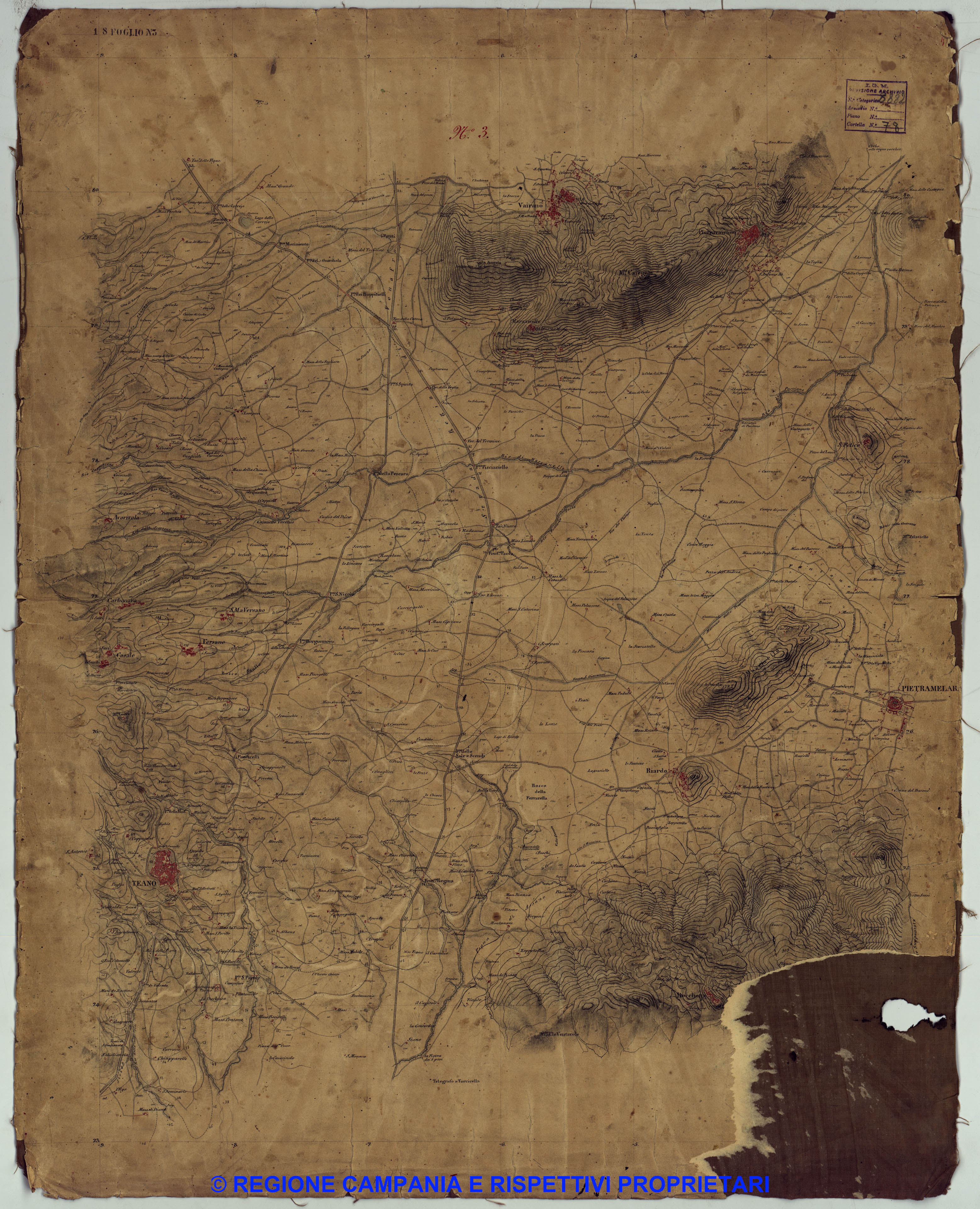 Carta del Reame di Napoli