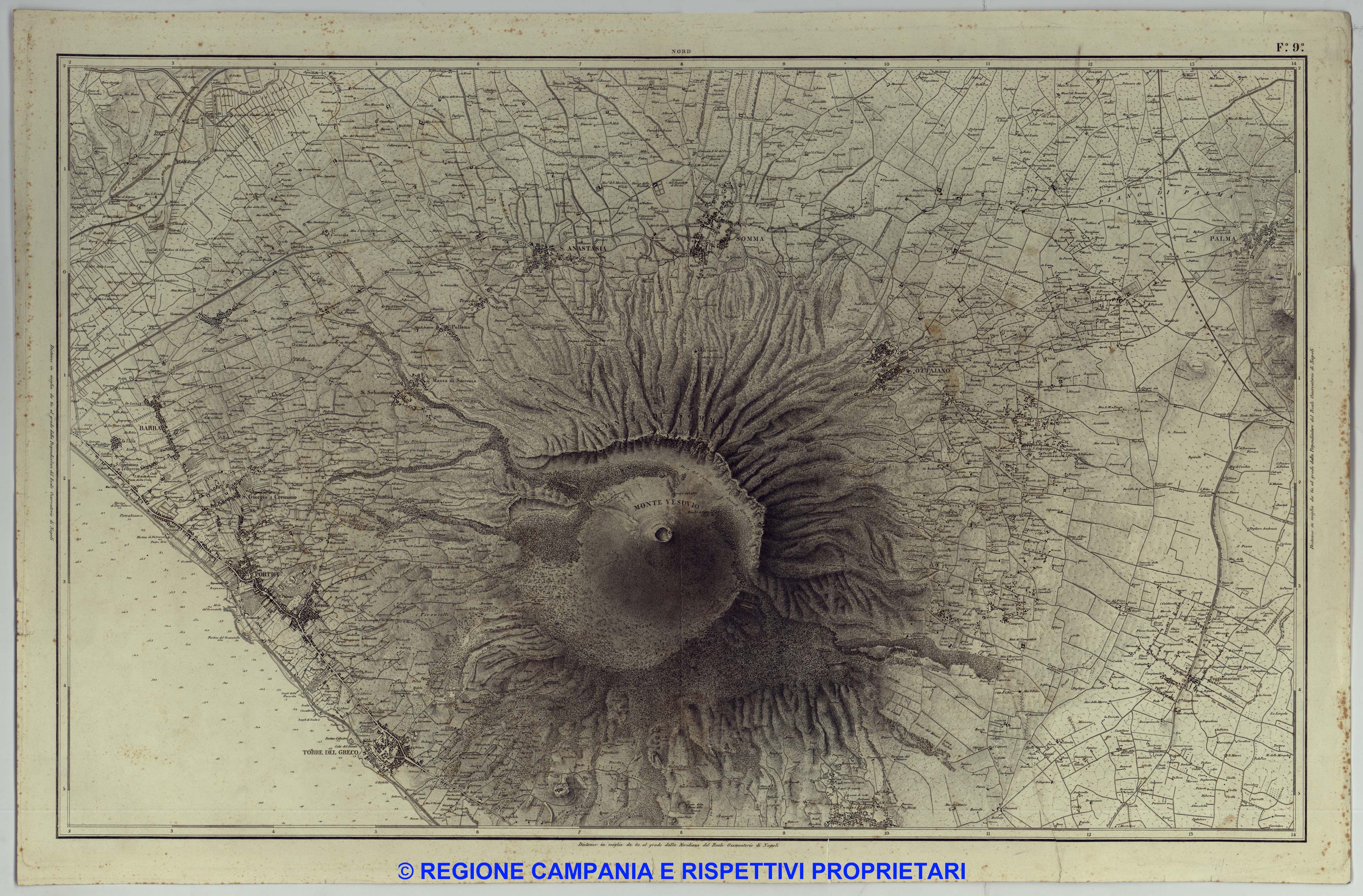 Carta Topografica ed Idografica dei contorni di Napoli 