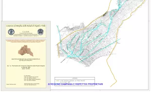 Planimetria del Consorzio di Bonifica delle Paludi di Napoli e Volla del 1885