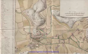 Mappale relativo ai reali riordini per costruzione strade e ponti relativi alla deviazione del canale Cavajuolo