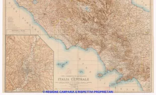 Carta corografica ed archeologica dell'Italia Centrale, ossia antico Lazio, Campania, Sannio con parti meridionali della Sabina e Etruria