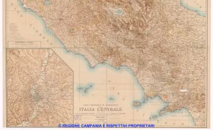 Carta corografica ed archeologica dell'Italia Centrale, ossia antico Lazio, Campania, Sannio con parti meridionali della Sabina e Etruria