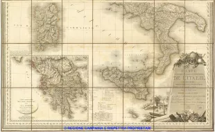 Carte statistique, politique, et mineralogique de l'Italie