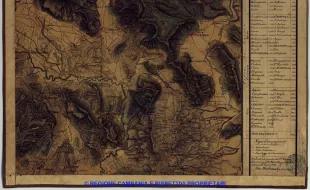 Carta delle province continentali dell'ex Regno di Napoli