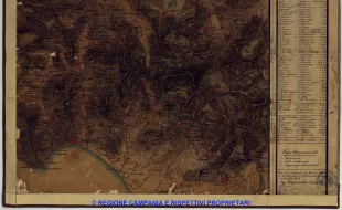 Carta delle province continentali dell'ex Regno di Napoli