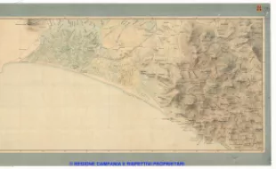 Carta dei dintorni di Napoli, Reale Officio Topografico Antonio Valmagini 