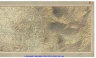 Carta dei dintorni di Napoli, Reale Officio Topografico Antonio Valmagini 