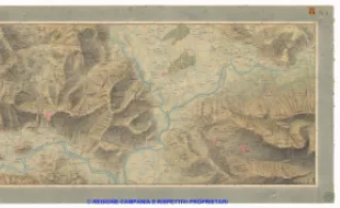 Carta dei dintorni di Napoli, Reale Officio Topografico Antonio Valmagini 