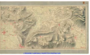 Carta dei dintorni di Napoli, Reale Officio Topografico Antonio Valmagini 