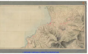 Carta dei dintorni di Napoli, Reale Officio Topografico Antonio Valmagini 