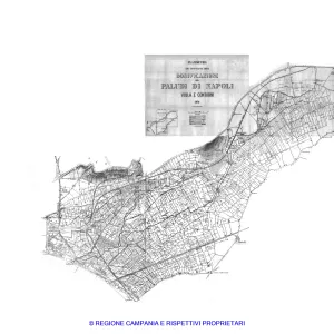Planimetria del territorio della Bonificazione delle Paludi di Napoli, Volla e contorni