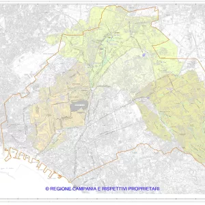 Planimetria della superficie consortile drenata da corsi d'acqua con recapito a mare mediante collettori non gestiti dal Consorzio