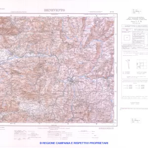 CARTA TOPOGRAFICA D'ITALIA IGM, SERIE M691 Edizione 4 (Scala 1:100.000) - 1942/1968