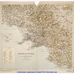 Provveditorato alle Opere Pubbliche – La Campania
Carta tecnica amministrativa dell’intero territorio regionale.