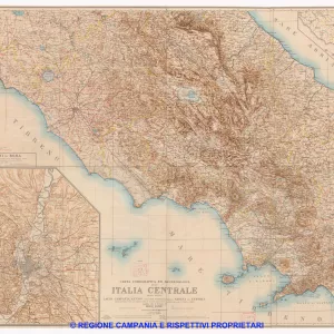 Carta corografica ed archeologica dell'Italia Centrale, ossia antico Lazio, Campania, Sannio con parti meridionali della Sabina e Etruria