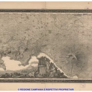 Topografia dell'Agro Napoletano con le sue adjacenze delineata dal R.o Geografo G.A. Rizzi Zannoni, MDCCXCIII