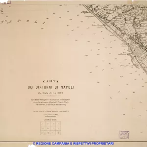 Carta dei dintorni di Napoli