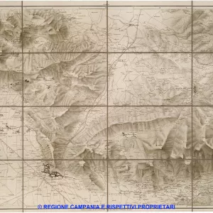 Carta dei dintorni di Napoli