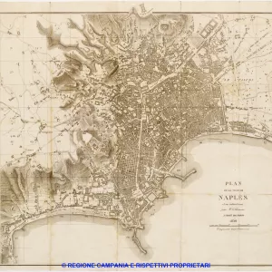 Plan de la Ville de Naples et ses indications par M.r le Chanoine andré de Jorio 1836