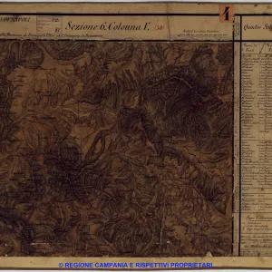 Carta delle province continentali dell'ex Regno di Napoli