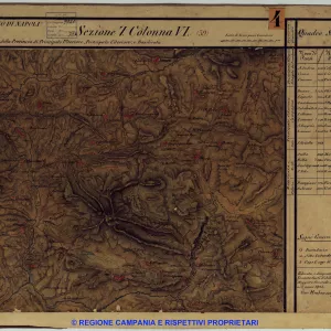 Carta delle province continentali dell'ex Regno di Napoli