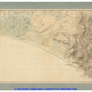 Carta dei dintorni di Napoli, Reale Officio Topografico Antonio Valmagini 