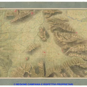 Carta dei dintorni di Napoli, Reale Officio Topografico Antonio Valmagini 