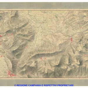 Carta dei dintorni di Napoli, Reale Officio Topografico Antonio Valmagini 