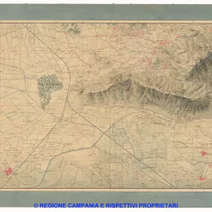 Carta dei dintorni di Napoli, Reale Officio Topografico Antonio Valmagini 