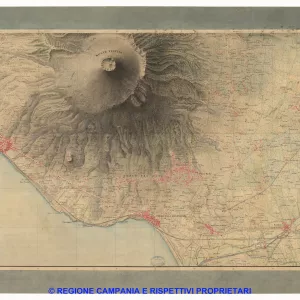 Carta dei dintorni di Napoli, Reale Officio Topografico Antonio Valmagini 