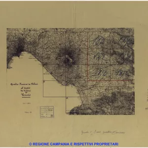 Quadro d'unione dei rilievi al 10.000 dei dintorni del Vesuvio