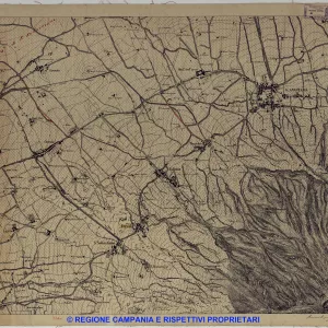 Carta Topografica del Monte Vesuvio
