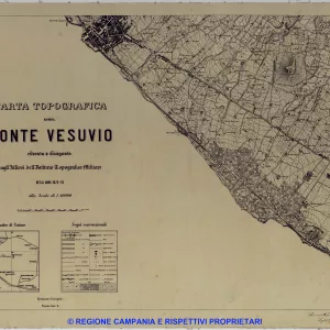 Carta Topografica del Monte Vesuvio