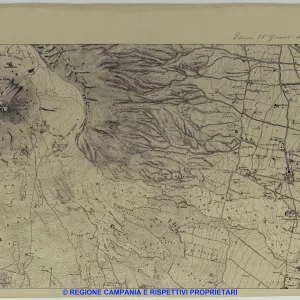 Carta topografica del Monte Vesuvio