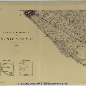 Carta Topografica del Monte Vesuvio