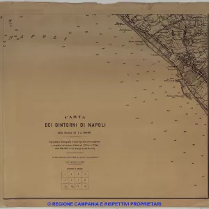 Carta dei dintorni di Napoli